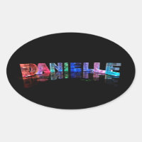 O nome Danielle em luzes 3D (Fotografia)