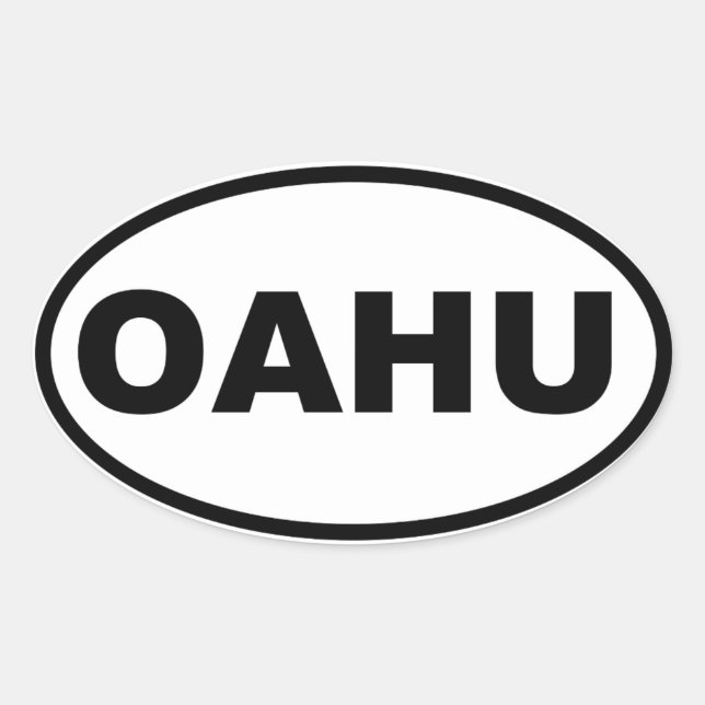 ADESIVO OVAL OAHU (Frente)