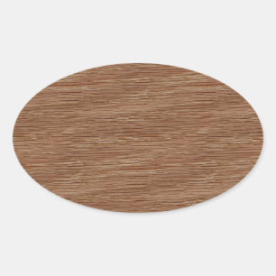 Adesivo Oval Oak Wood Grain Look