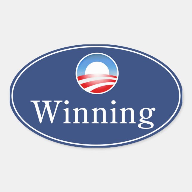 Adesivo Oval Obama Sticker (Frente)