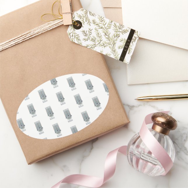 Adesivo Oval objet_2_rain control metro (Presentear)