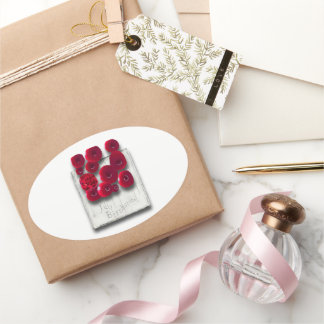 Adesivo Oval objet_4_variantes sobre o rubi