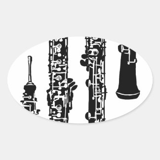 Adesivo Oval Oboe Sticker