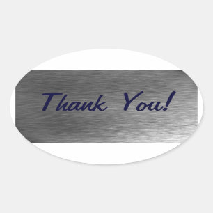 Adesivo Oval OBRIGADO VOCÊ A PALHAR A Coleção Artística e Comer