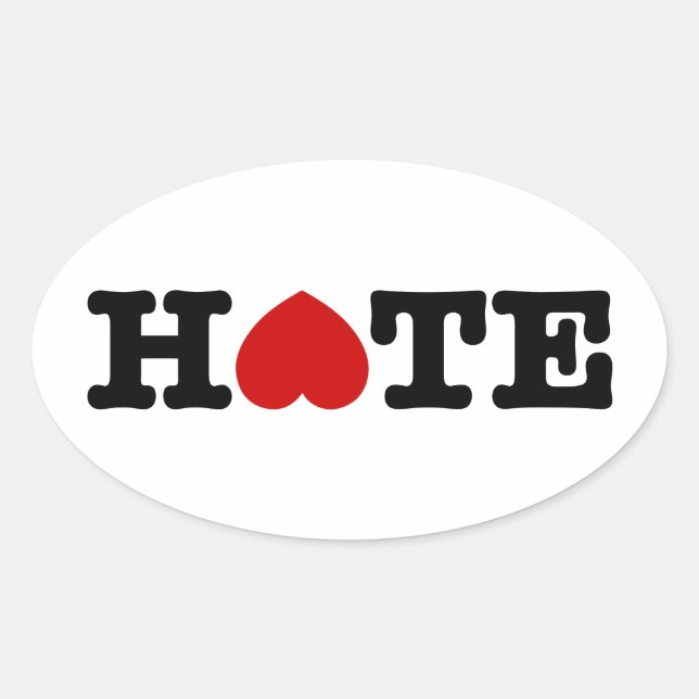 ADESIVO OVAL ÓDIO (Frente)