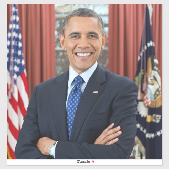 Adesivo Oval Office Portrait, Obama Barack Presidente dos  (Folha)