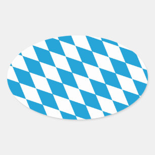 Adesivo Oval Oktoberfest, cores de Baviera