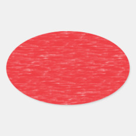 Adesivo Oval Óleo vermelho pintado
