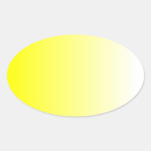 Adesivo Oval Ombre Amarelo