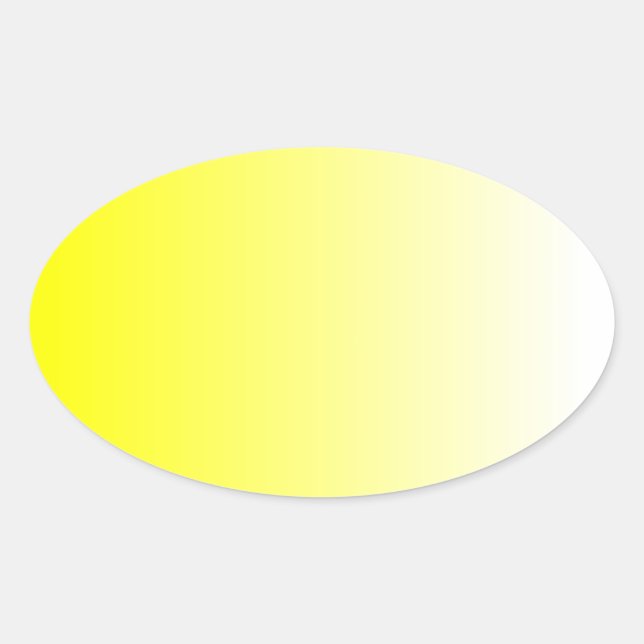 Adesivo Oval Ombre Amarelo (Frente)