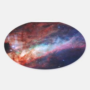 Adesivo Oval Omega Nebula - Nosso Incrível Universo