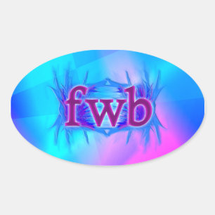 Adesivo Oval OMG! fwb