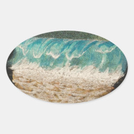 Adesivo Oval Ondas