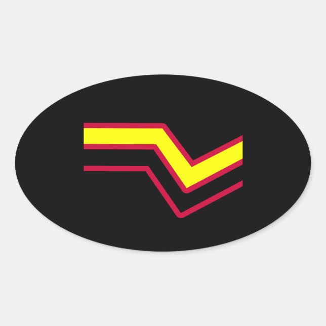 Adesivo Oval Orgulho de Látex (Frente)