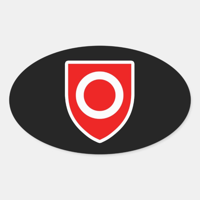 Adesivo Oval Orgulho de Propriedade (Frente)