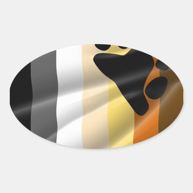 ADESIVO OVAL ORGULHO DE URSO (Frente)