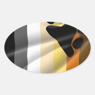 ADESIVO OVAL ORGULHO DE URSO