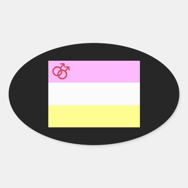 Adesivo Oval Orgulho Twink (Frente)