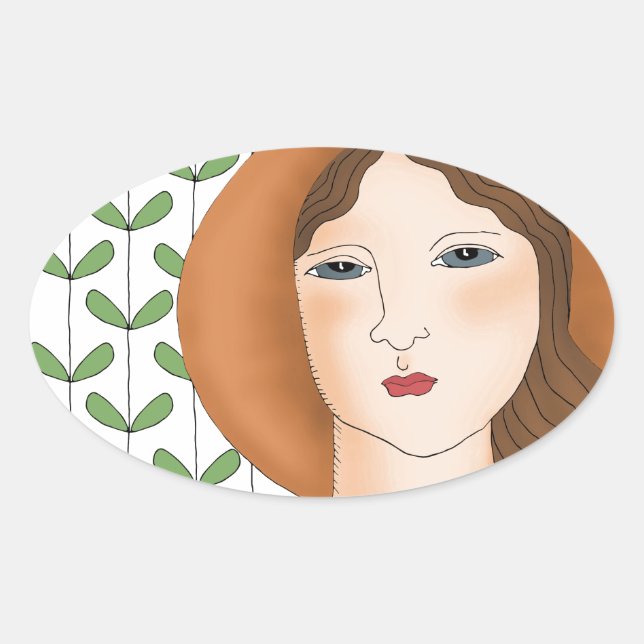 Adesivo Oval Orgulhoso (Frente)