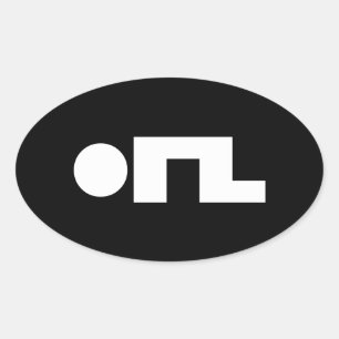 Adesivo Oval ORZ Emoticon Kaomoji Emoji