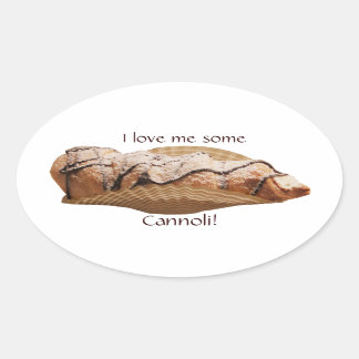 Adesivo Oval Os Stickers do italiano Cannoli Lover