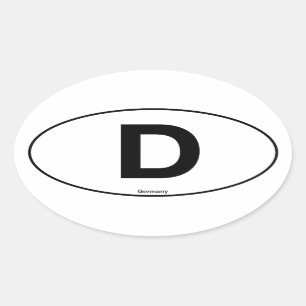 Adesivo Oval Oval de Alemanha