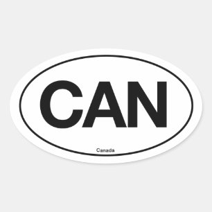 Adesivo Oval Oval de Canadá
