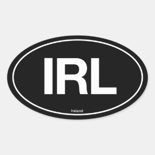 Adesivo Oval Oval de Ireland