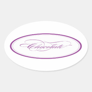 Adesivo Oval Oval Personalizado_Chocolate