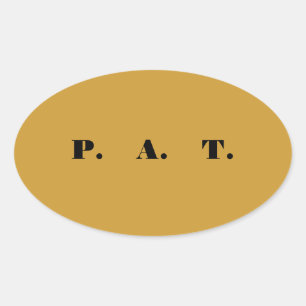 Adesivo Oval P.A.T. Sticker
