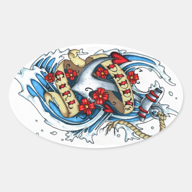 Adesivo Oval Pai (Frente)