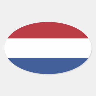 Adesivo Oval Países Baixos* Flag Oval Sticker