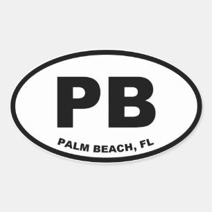 Adesivo Oval Palm Beach PB