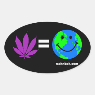 Adesivo Oval Panaceia = terra feliz