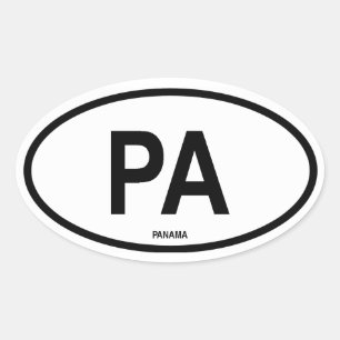 Adesivo Oval Panamá "PA "