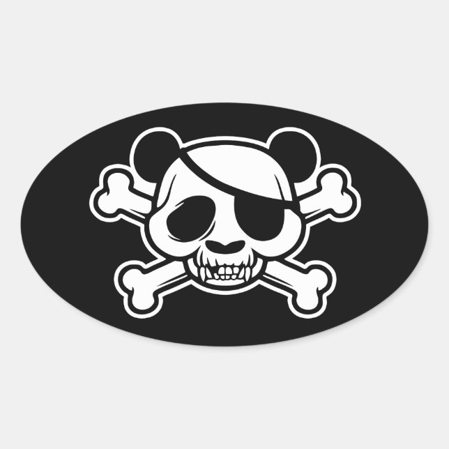 Adesivo Oval Pandas de Pandazance (Frente)