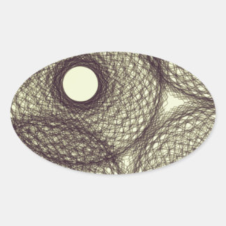 Adesivo Oval para a escuridão