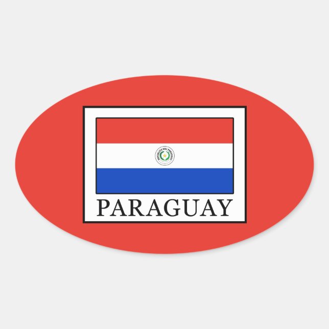 Adesivo Oval Paraguai (Frente)