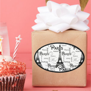 Adesivo Oval Paris, França, Presentes e Souvenirs