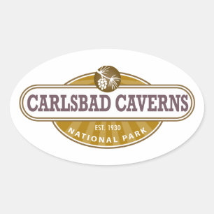 Adesivo Oval Parque Nacional Carlsbad Caverns