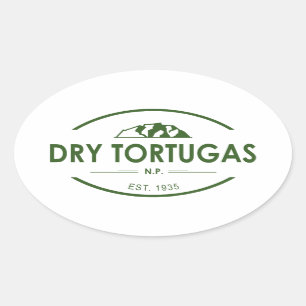 Adesivo Oval Parque Nacional de Tortugas Seco