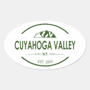 Adesivo Oval Parque Nacional do Vale do Cuyahoga