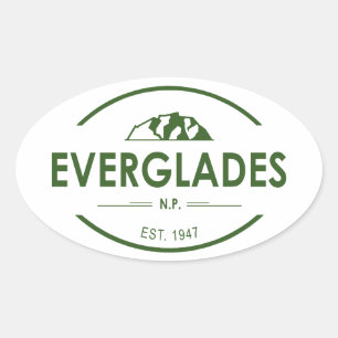 Adesivo Oval Parque Nacional Everglades
