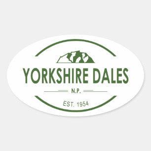 Adesivo Oval Parque Nacional Yorkshire Dales