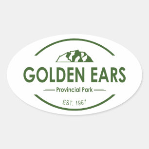 Adesivo Oval Parque Provincial Golden Ears Colúmbia Britânica