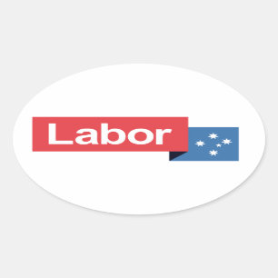 Adesivo Oval Partido Trabalhista Australiano