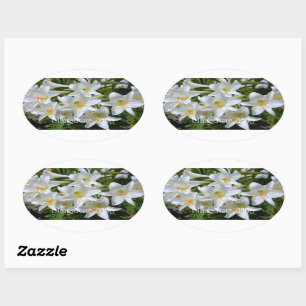 Adesivo Oval Páscoa [Selo Oval] 楕 円 形 ル