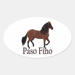 Adesivo Oval Paso Fino Bay "Paso Fino"