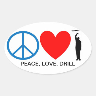 ADESIVO OVAL PAZ, AMOR, DRIL