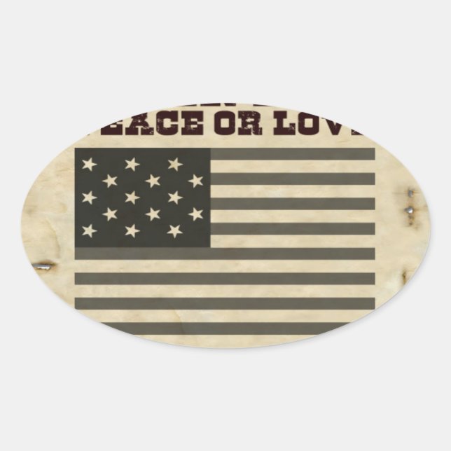 Adesivo Oval Paz desejada (Frente)